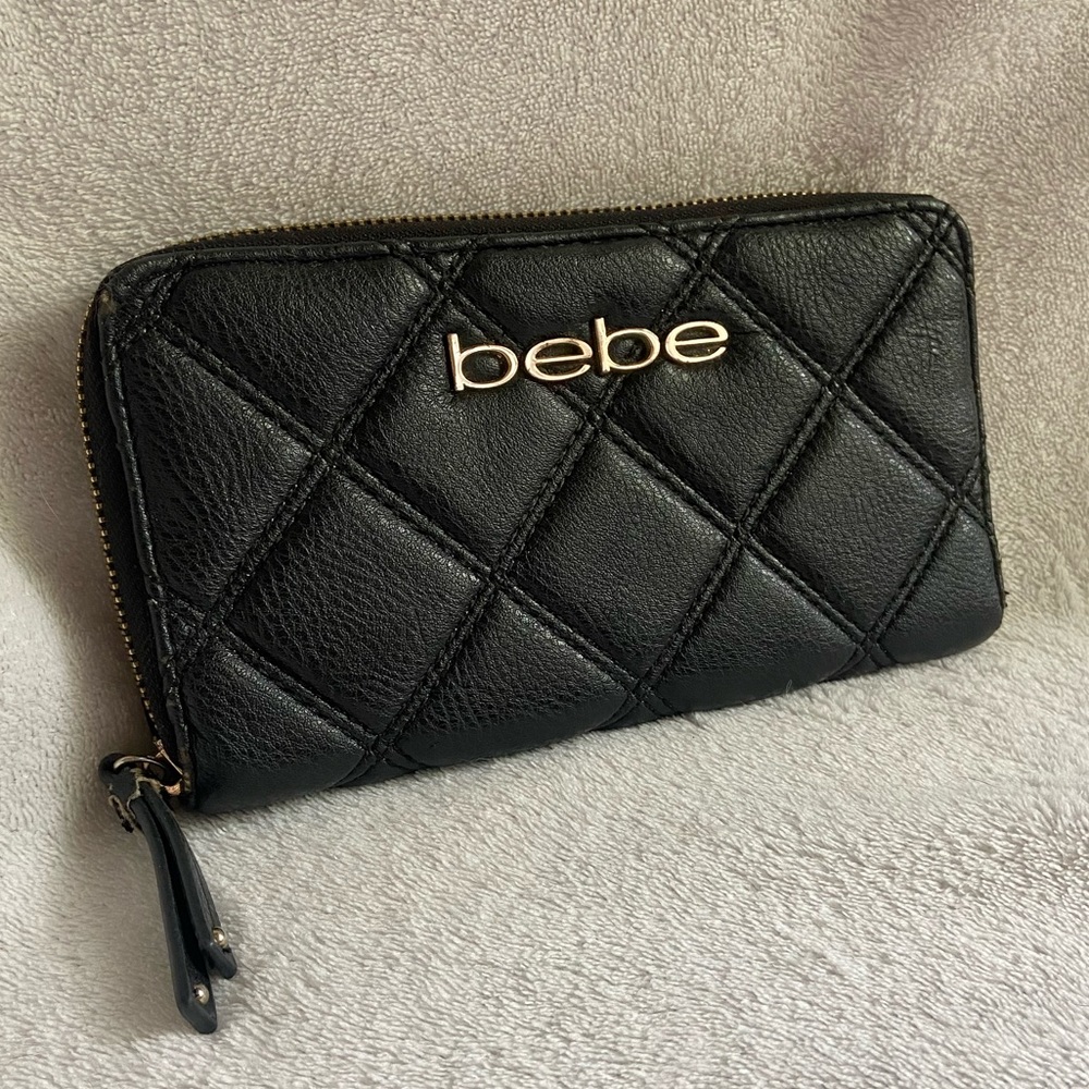 Bebe Wallet Great Condition Black Leather